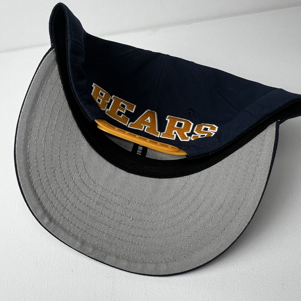 Nike True Cal Bears Snapback Hat Navy Blue Yellow Flat Brim One Size - Picture 2 of 7